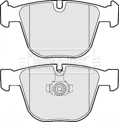 BORG & BECK Комплект тормозных колодок, дисковый тормоз BBP1977